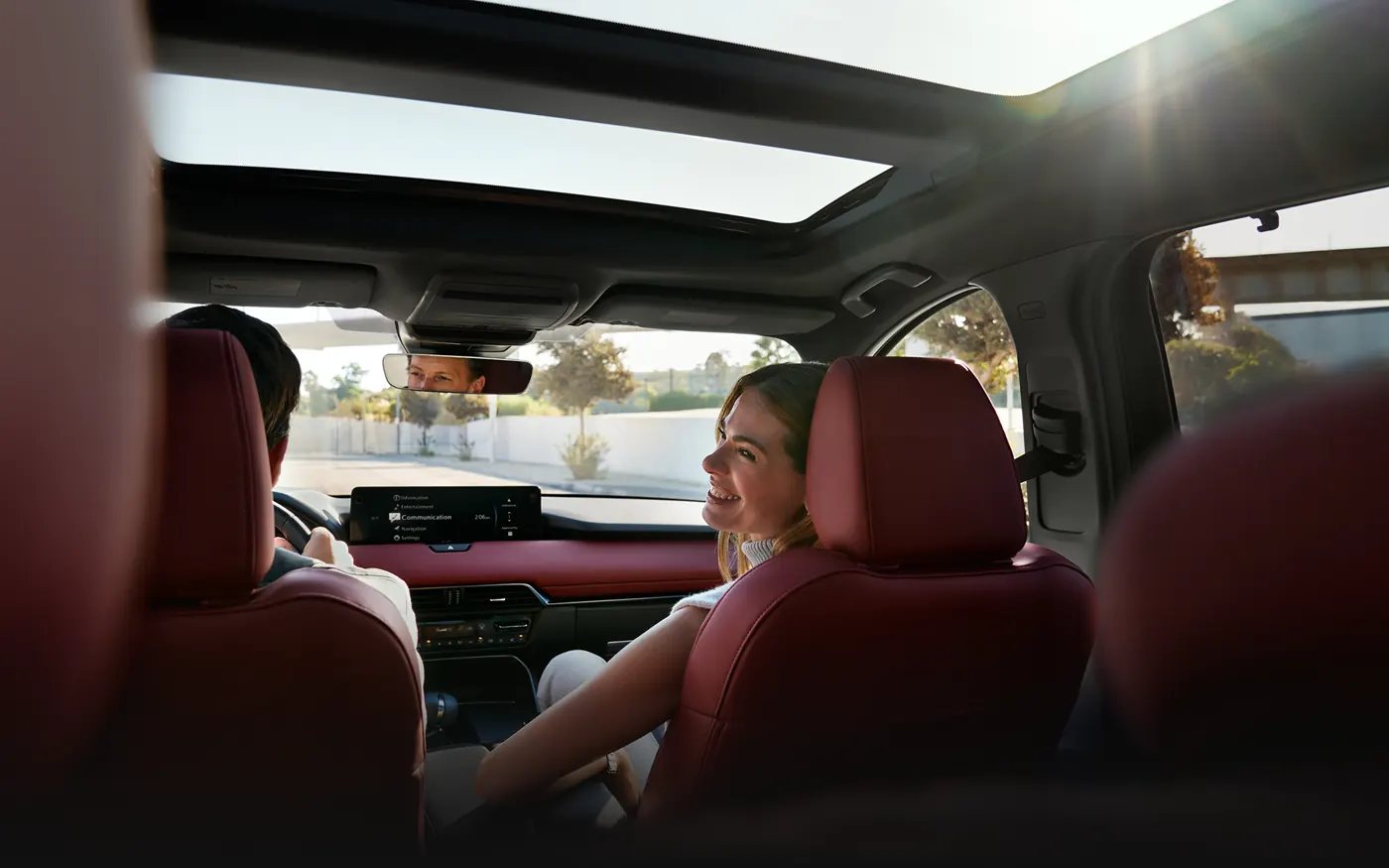Friends riding in the 2-row 2027 Mazda CX-90 | Irwin Mazda in Freehold Township NJ